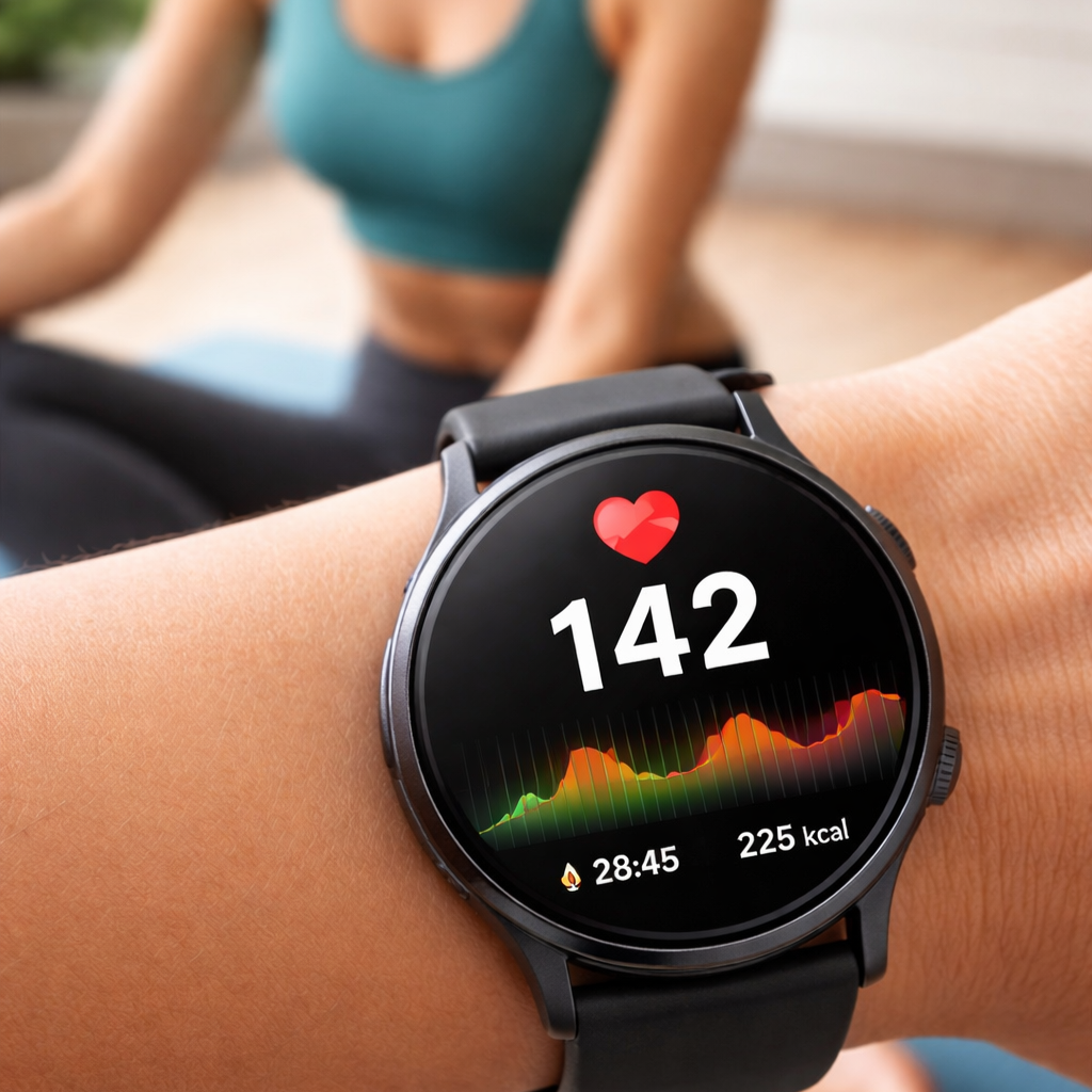 monitoring heart rate during workout-aerobic Exercises for Beginners at Home